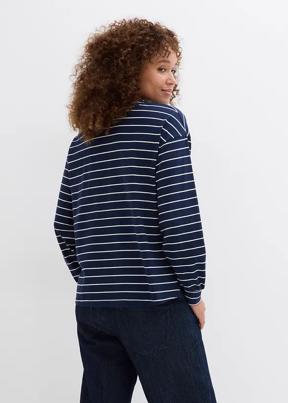 Triko s dlouh&yacute;m ruk&aacute;vem, z čist&eacute; organick&eacute; bavlny, bonprix