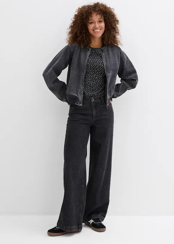 Triko s dlouh&yacute;m ruk&aacute;vem, z čist&eacute; organick&eacute; bavlny (2 ks v balen&iacute;), bonprix