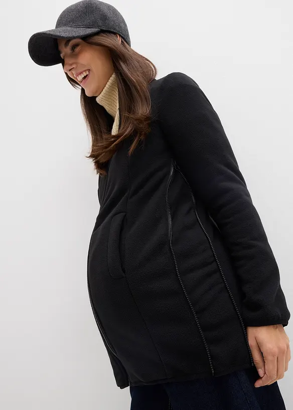 Voděodoln&aacute; těhotensk&aacute; bunda 6 v 1, se vsadkou na no&scaron;en&iacute; a vyj&iacute;matelnou fl&iacute;sovou bundou, bonprix