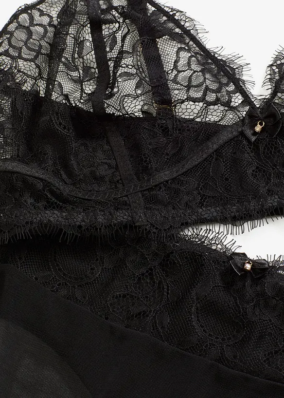 Podprsenka a kalhotky string ouvert (2d&iacute;ln&aacute; souprava), bonprix