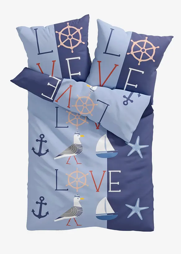 Souprava povlečení s rackem, bonprix