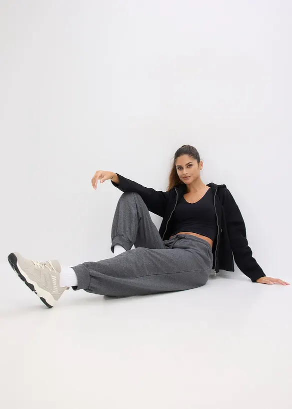 Joggingov&eacute; kalhoty s elastick&yacute;m pasem, bonprix