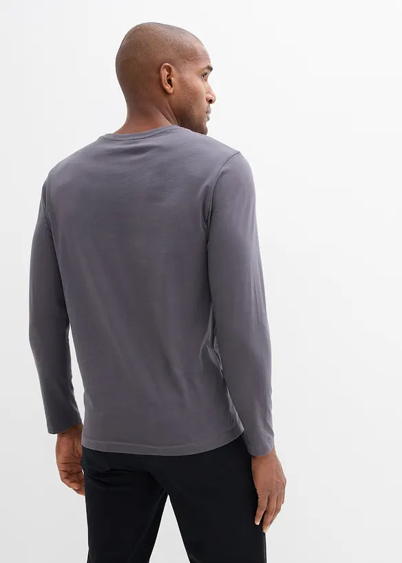 Triko s dlouh&yacute;m ruk&aacute;vem, z čist&eacute; organick&eacute; bavlny, bonprix