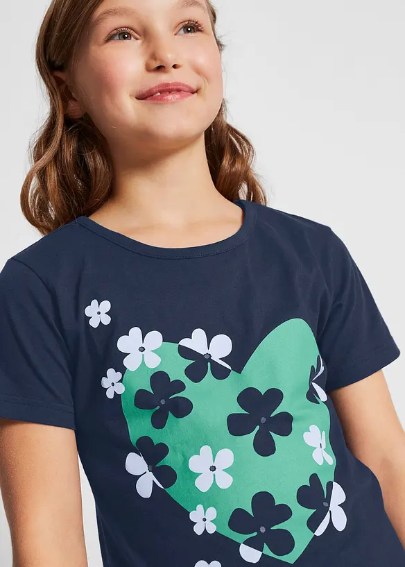 Tričko s čisté organické bavlny (2 ks), bonprix