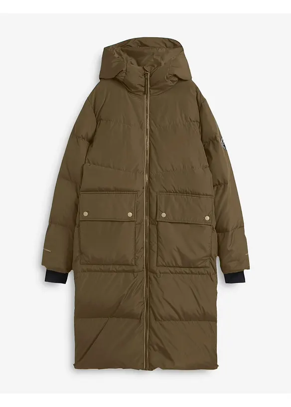 Péřový kabát s reflexními prvky, bonprix