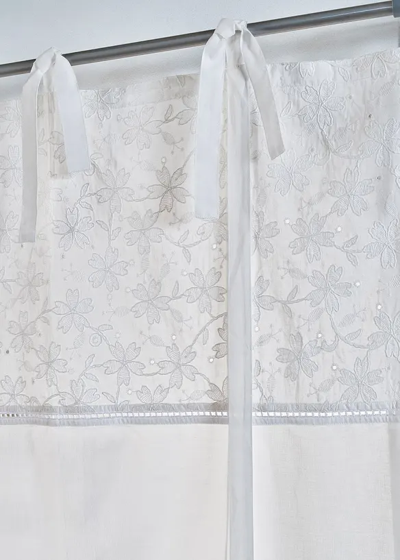 Zavazovací záclonka s výšivkou, bonprix