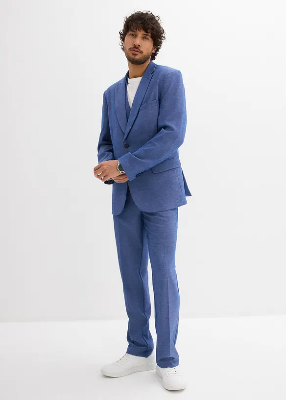 3dílný oblek:  sako, kalhoty, vesta, Regular Fit, bonprix