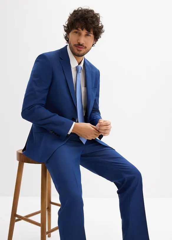 Oblek s kravatou (3d&iacute;ln&aacute; souprava), Slim Fit, bonprix