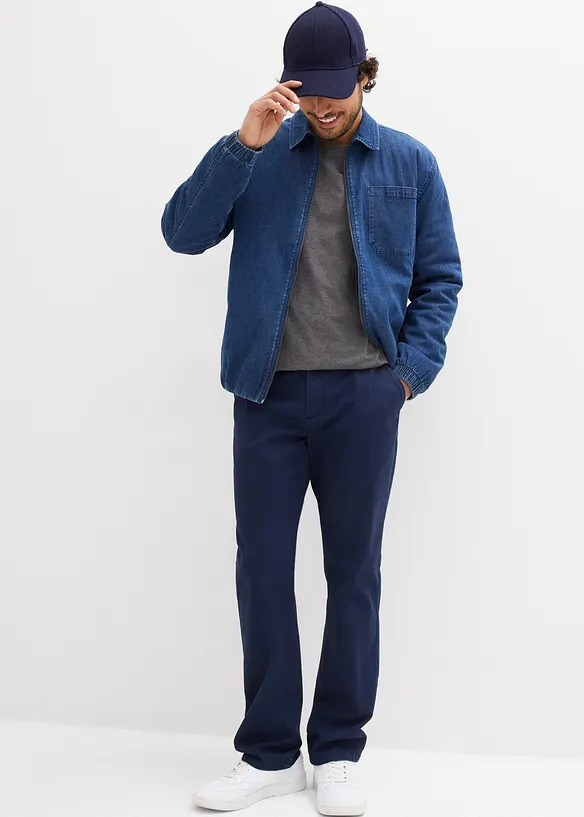 Chino kalhoty z čist&eacute; bavlny Regular Fit, Straight, bonprix