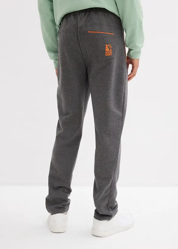 Joggingové kalhoty s praktickými kapsami na zip, z organické bavlny, bonprix