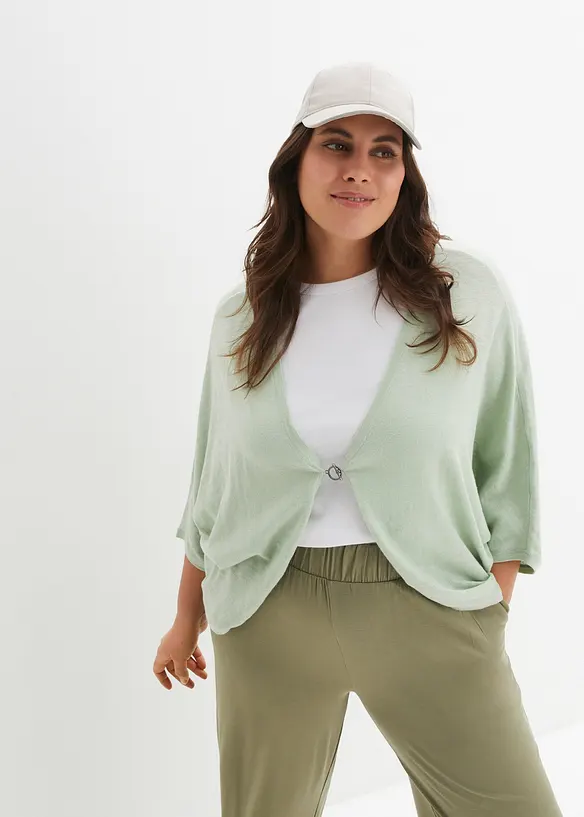 Kab&aacute;tek z jemn&eacute; pleteniny z čist&eacute; bavlny, bonprix