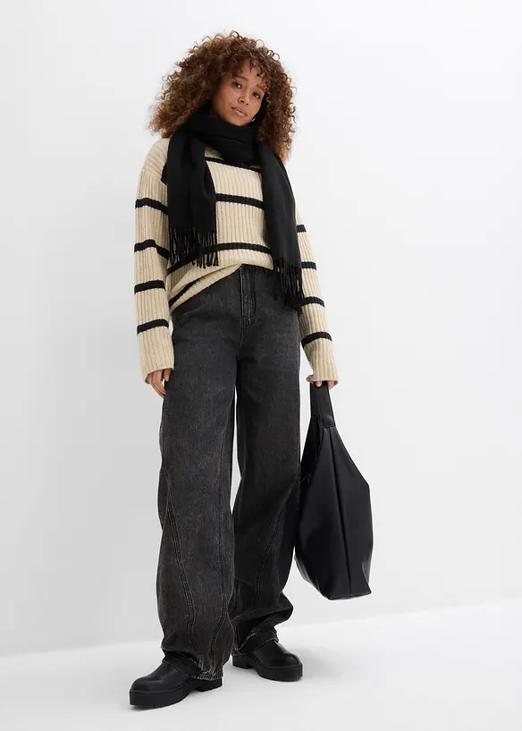 Balonov&eacute; dž&iacute;ny, Mid Waist, bonprix