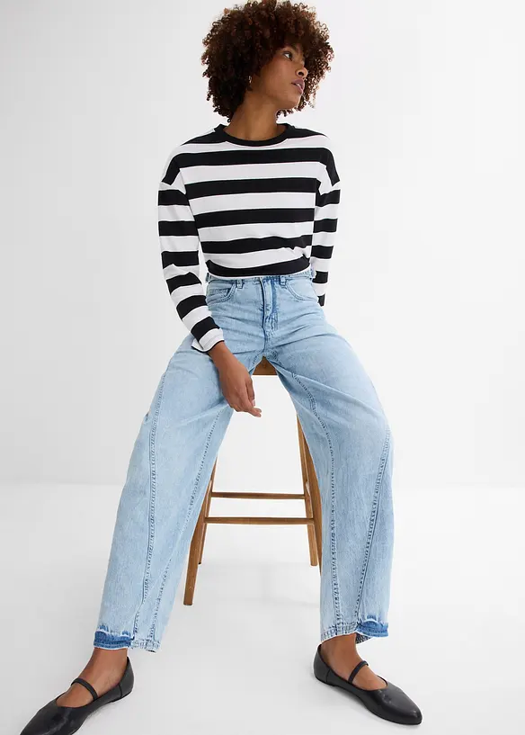 Balonov&eacute; dž&iacute;ny, Mid Waist, bonprix