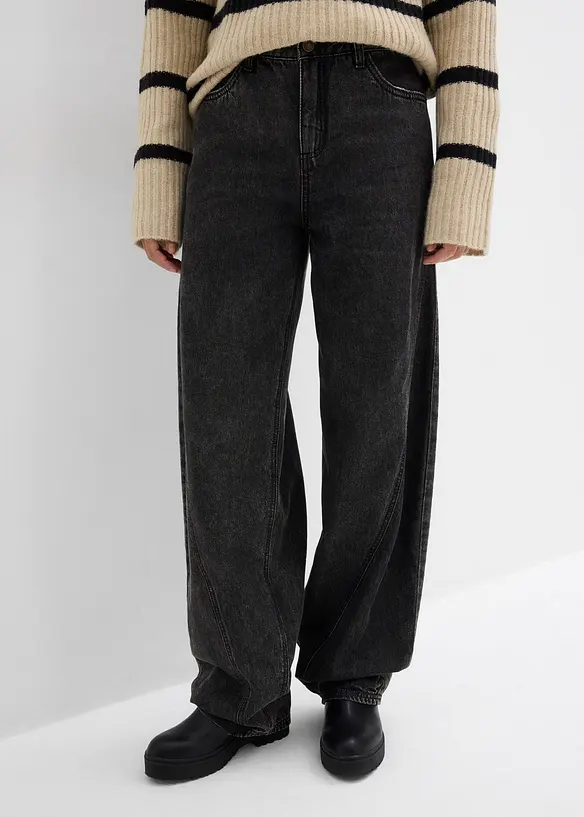 Balonov&eacute; dž&iacute;ny, Mid Waist, bonprix