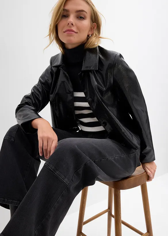 Džíny Wide Leg, Mid Waist, bonprix