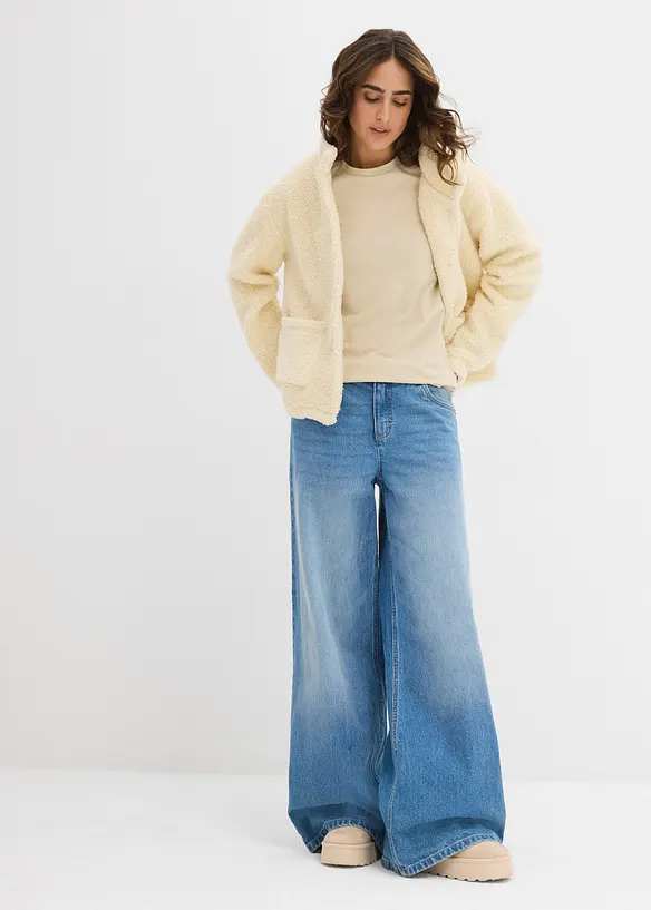 Triko s dlouh&yacute;m ruk&aacute;vem, z čist&eacute; organick&eacute; bavlny (2 ks), bonprix