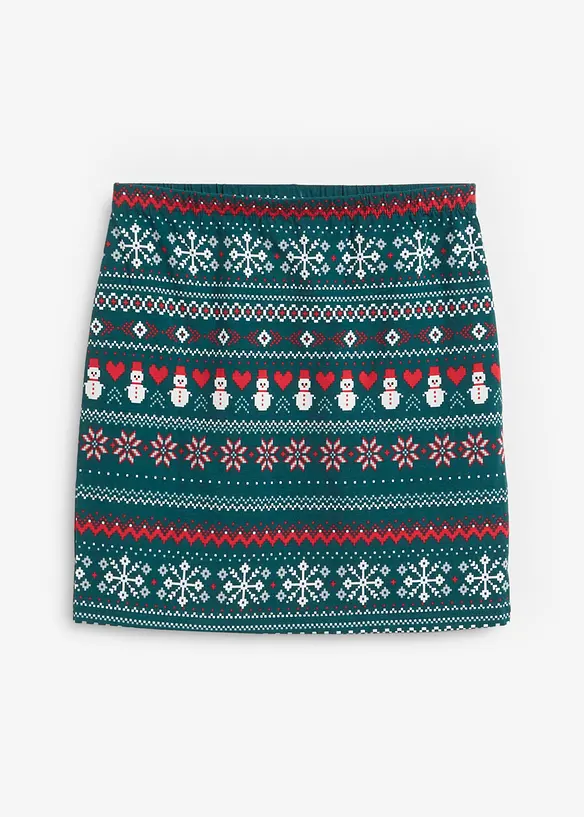 Minisukně s norsk&yacute;m vzorem, ze směsi bavlny a elastanu, bonprix