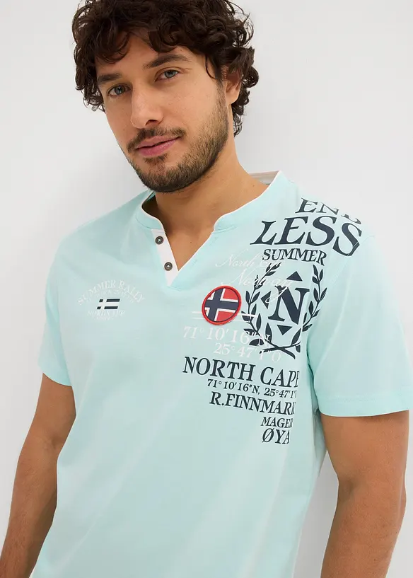 Henley tričko s krátkým rukávem, z čisté organické bavlny, bonprix