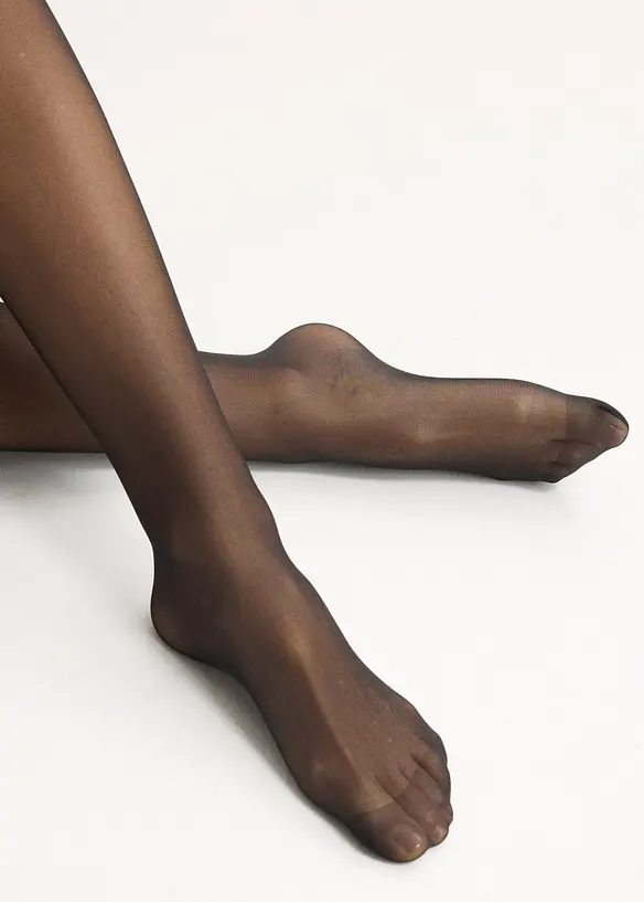 Jemn&eacute; punčochov&eacute; kalhoty, kalhotkov&yacute; d&iacute;l s pohodln&yacute;m pasem, 30 DEN, bonprix