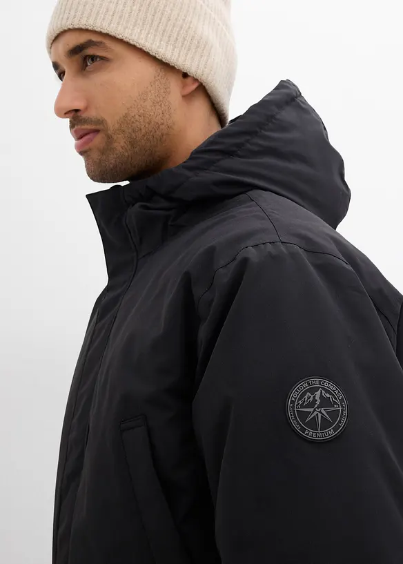 Nepromokav&aacute; zimn&iacute; funkčn&iacute; parka s prav&yacute;m prachov&yacute;m peř&iacute;m, bonprix