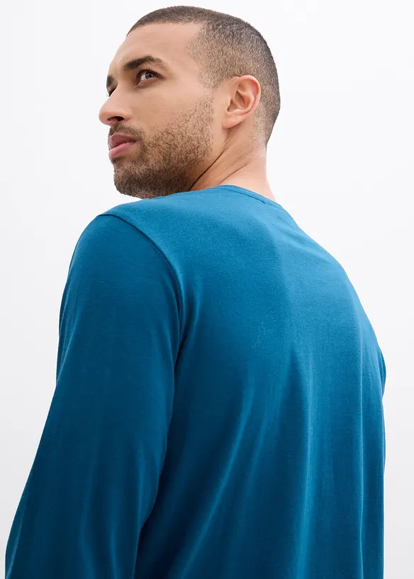 Tričko s dlouh&yacute;m ruk&aacute;vem (3 ks v balen&iacute;), bonprix