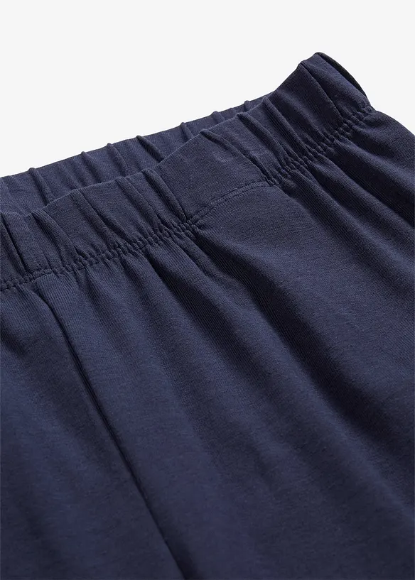 Leg&iacute;ny z elastick&eacute; směsi s organickou bavlnou (3 ks v balen&iacute;), bonprix