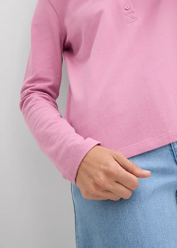 Triko polo z pik&eacute; z čist&eacute; organick&eacute; bavlny, bonprix