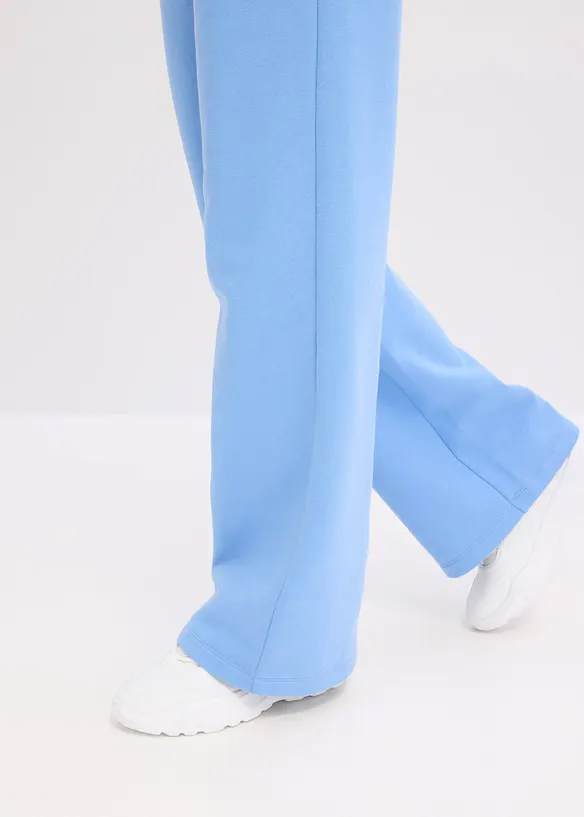 Joggingov&eacute; kalhoty s vysok&yacute;m pasem, z čist&eacute; organick&eacute; bavlny, bonprix