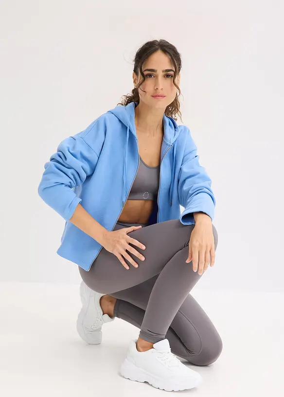 Mikina na zap&iacute;n&aacute;n&iacute;, z čist&eacute; organick&eacute; bavlny, bonprix