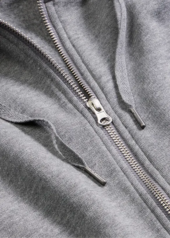 Mikina na zap&iacute;n&aacute;n&iacute;, z čist&eacute; organick&eacute; bavlny, bonprix