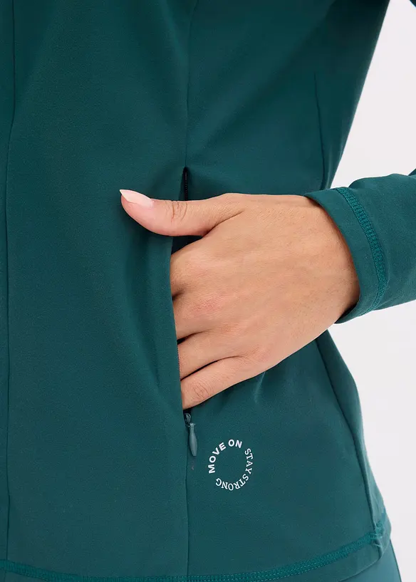 Termo funkčn&iacute; bunda s polovičn&iacute;m zipem, rychleschnouc&iacute;, bonprix