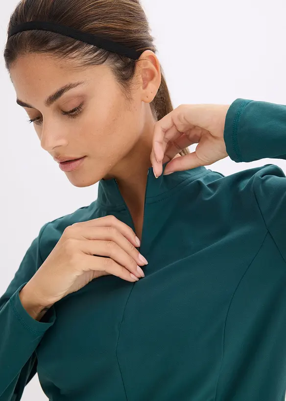 Termo funkčn&iacute; bunda s polovičn&iacute;m zipem, rychleschnouc&iacute;, bonprix