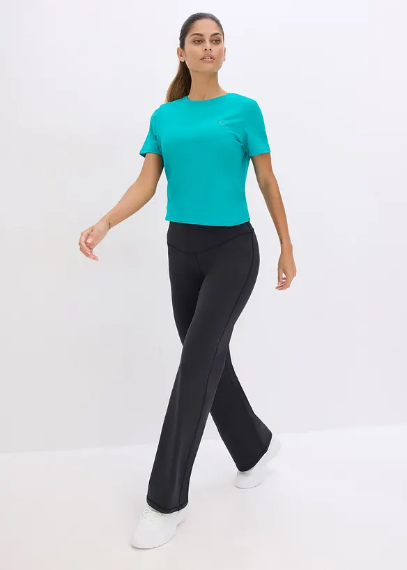 Sportovn&iacute; leg&iacute;ny ze stabiln&iacute;ho bavlněn&eacute;ho materi&aacute;lu s rovn&yacute;mi nohavicemi, bonprix