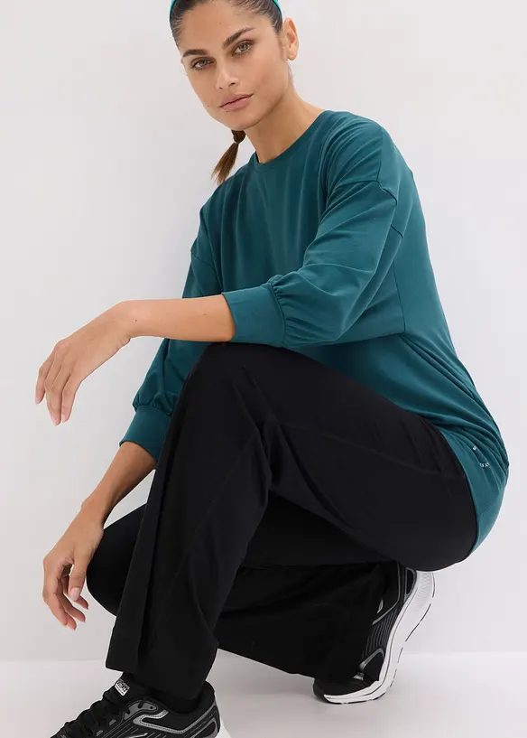 Oversize sportovn&iacute; triko s 3/4 ruk&aacute;vy, rychleschnouc&iacute;, bonprix