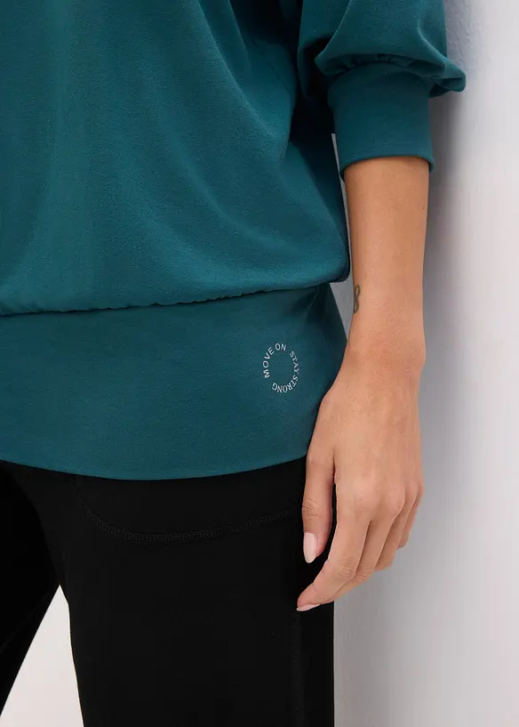 Oversize sportovn&iacute; triko s 3/4 ruk&aacute;vy, rychleschnouc&iacute;, bonprix