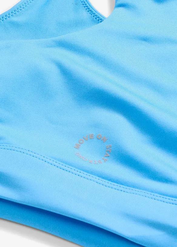 Sportovn&iacute; podprsenka s vykrojen&yacute;m zadn&iacute;m d&iacute;lem a lehkou oporou, bonprix