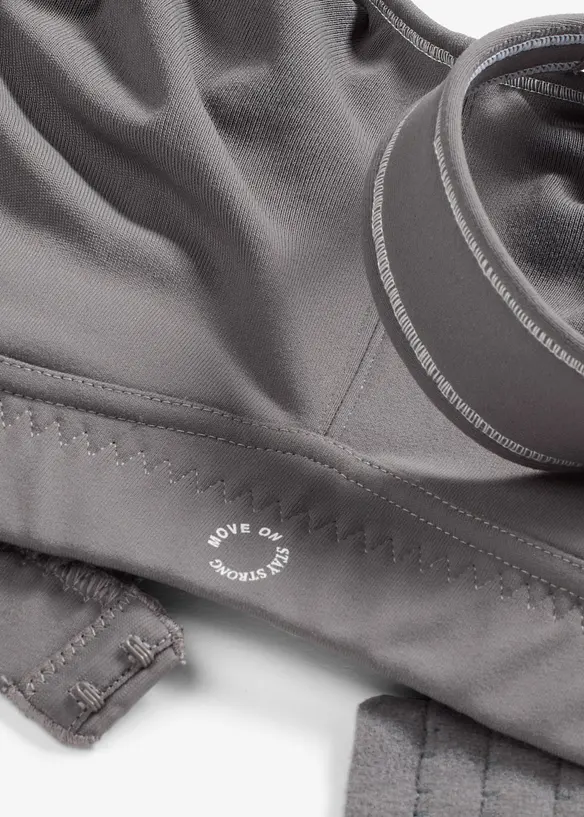 Sportovn&iacute; podprsenka se středn&iacute; oporou, s bavlněn&yacute;m povrchem, bonprix