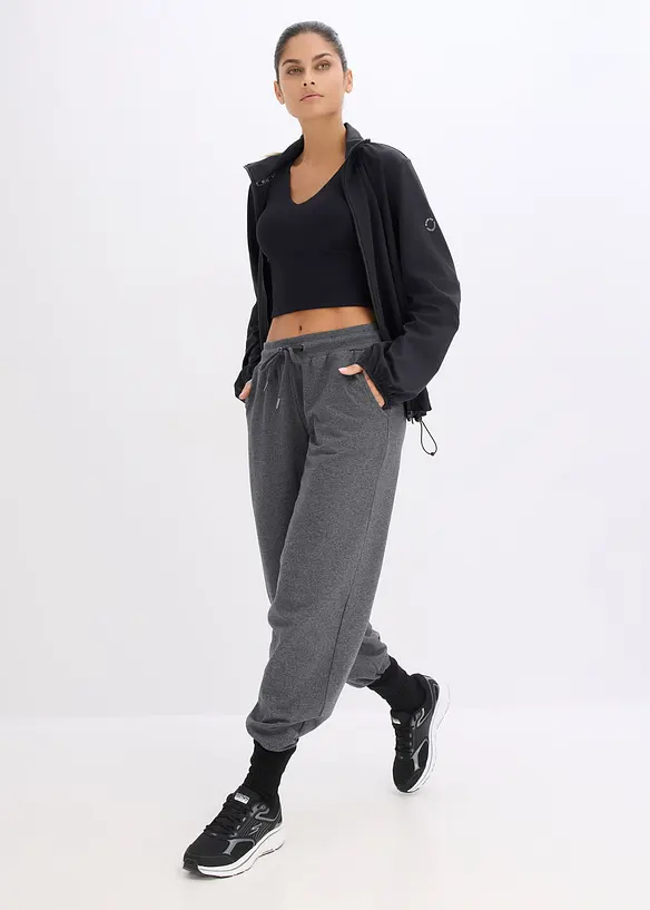 Sportovn&iacute; podprsenkov&yacute; top se středn&iacute; oporou a bavlněn&yacute;m povrchem, bonprix