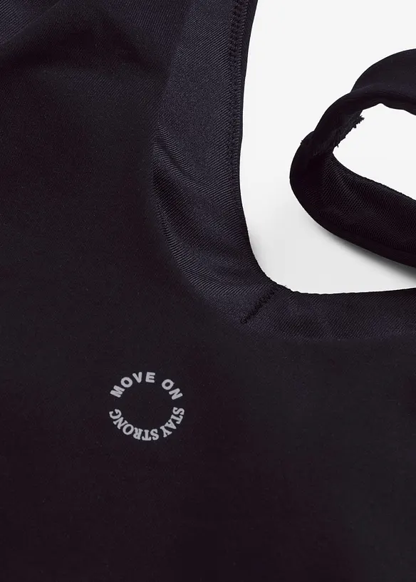 Sportovn&iacute; podprsenkov&yacute; top se středn&iacute; oporou a bavlněn&yacute;m povrchem, bonprix