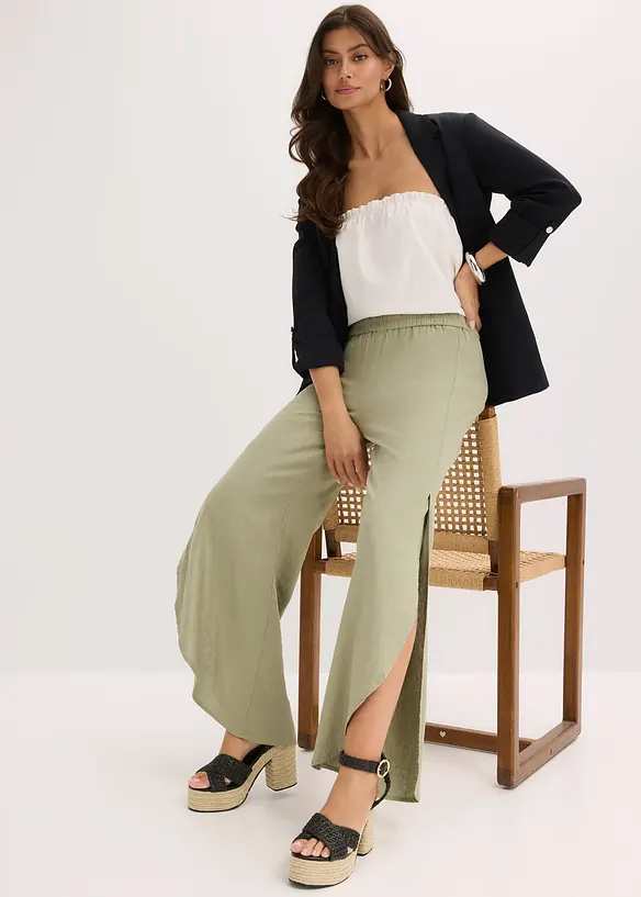 Lněné kalhoty, bonprix