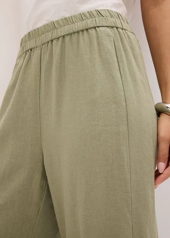 Lněné kalhoty, bonprix