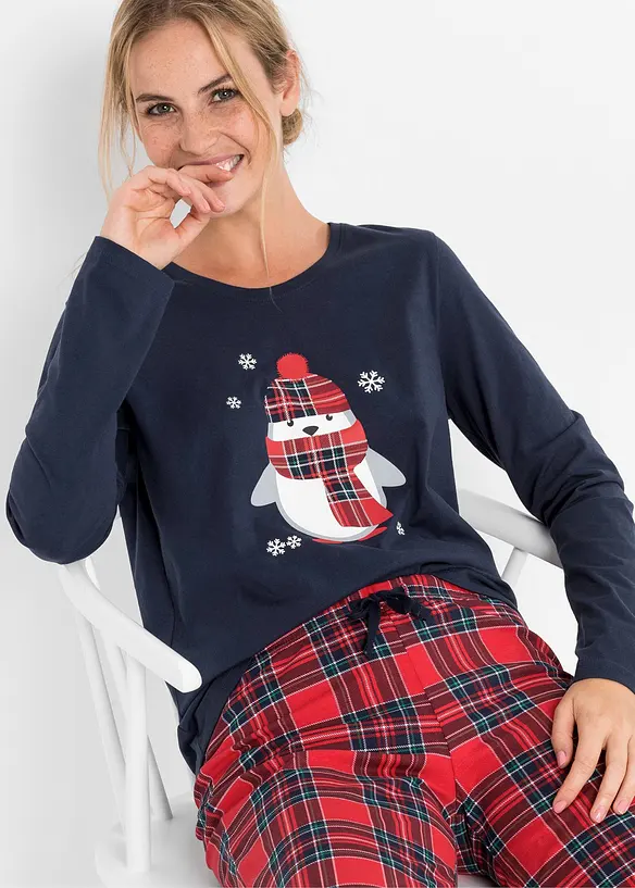 Pyžamo z čist&eacute; organick&eacute; bavlny, bonprix