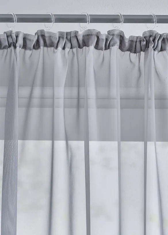 Záclona z lehkého voálu (2 ks v balení), bonprix