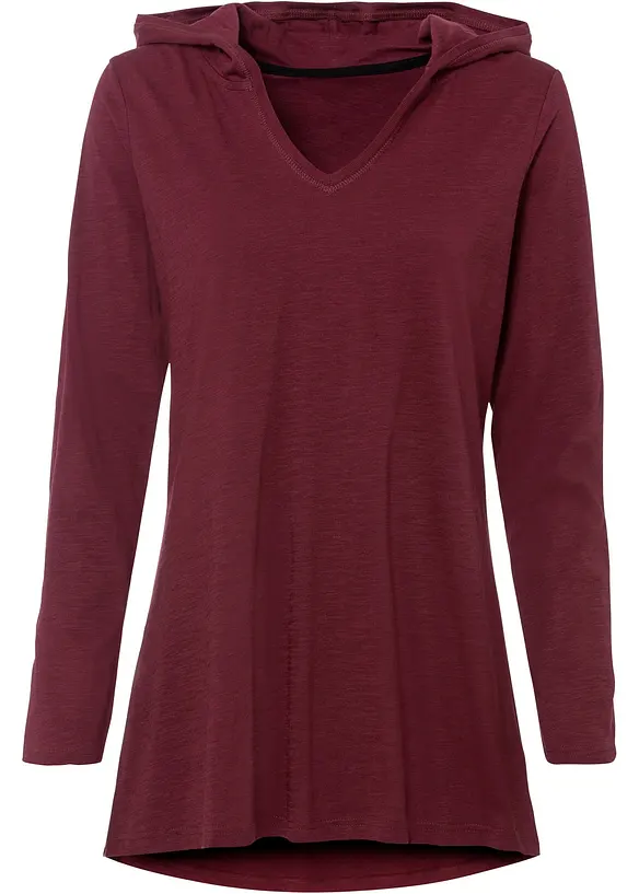 Dlouh&eacute; triko s kapuc&iacute;, bonprix