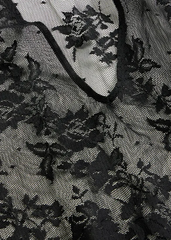 Top s dlouhým rukávem + bokové kalhotky (2dílná souprava), bonprix