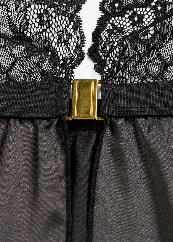 Babydoll a tanga (2d&iacute;ln&aacute; souprava), bonprix