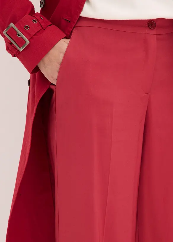 Lehk&eacute; kalhoty Marlene s visk&oacute;zou, bonprix