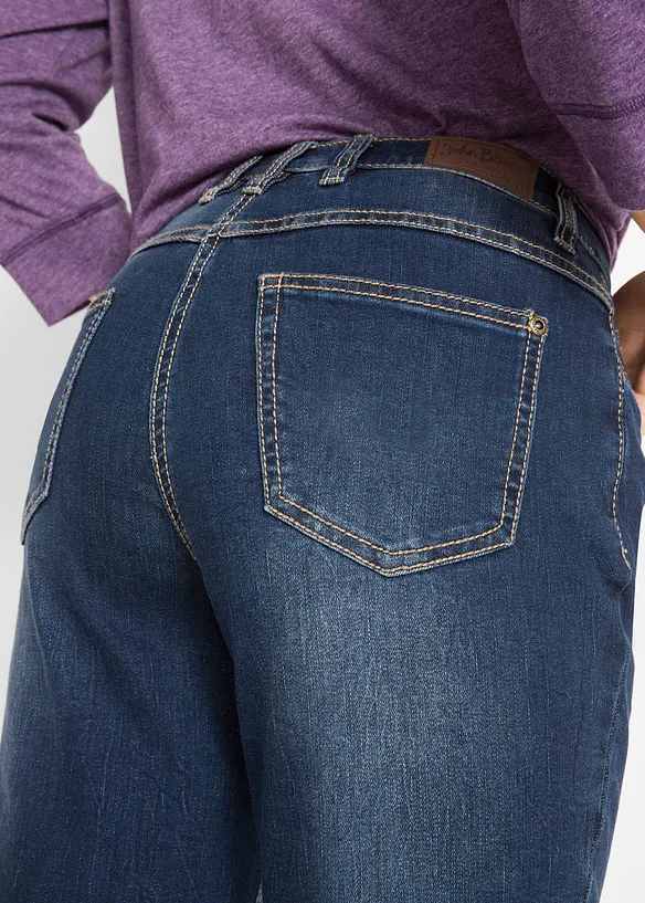 Straight džíny Mid Waist, se strečem, bonprix