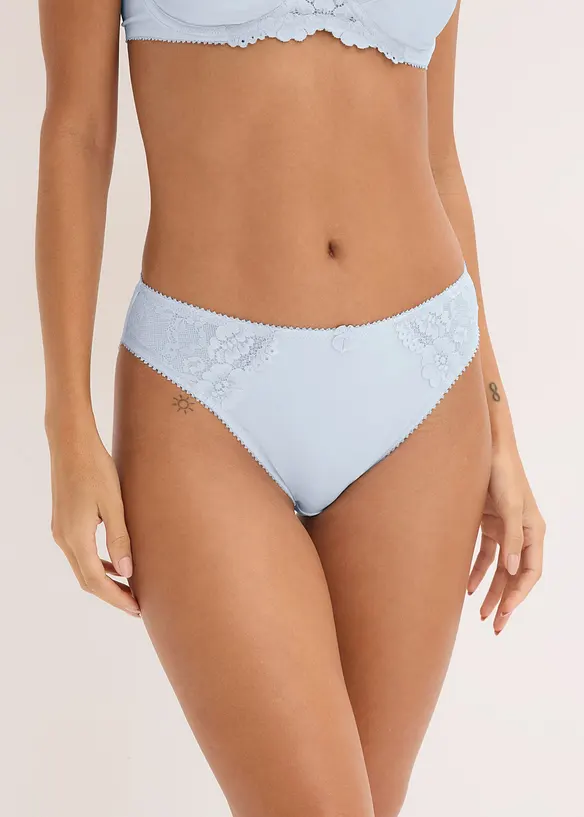 Kalhotky s jemnou krajkou (2 ks v balen&iacute;), bonprix