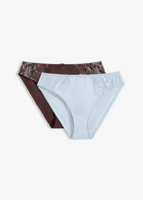 Kalhotky s jemnou krajkou (2 ks v balen&iacute;), bonprix